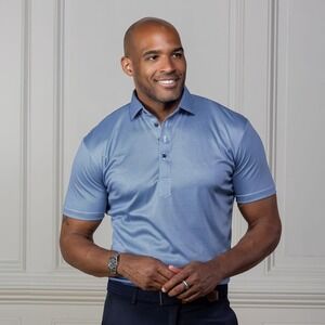 Collars & Co. NWOT Semi-Spread Collar Polo Original Fit - Size‎ Large